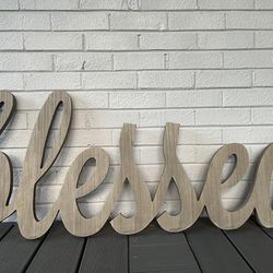 Hanging blessed Sign -