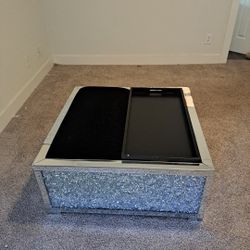 Blingy Storage Coffee Table With Flip Tops