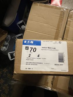 Eaton Main Lug Load Center BR24L70FP 2 Space
