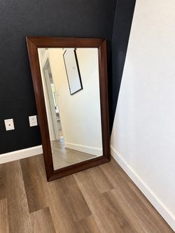 Wall Mirror with Wood Frame