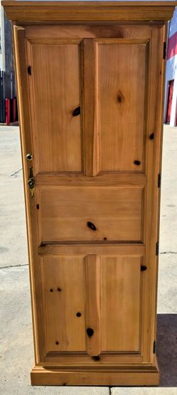 Solid Wood Computer Cabinet & Foldout Desk