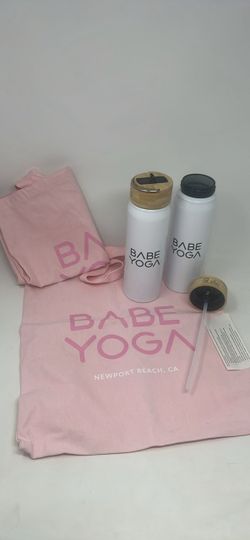 Complete Yoga Bottle and Bag Set for 2! BRAND NEW! NEVER USED! $10 all!