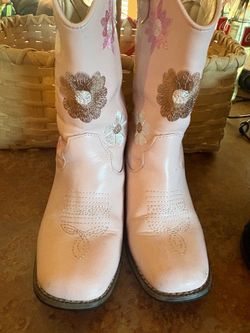 Little Girls Pink Boots Size 10C