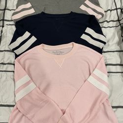 hollister - 3 waffle longsleeves