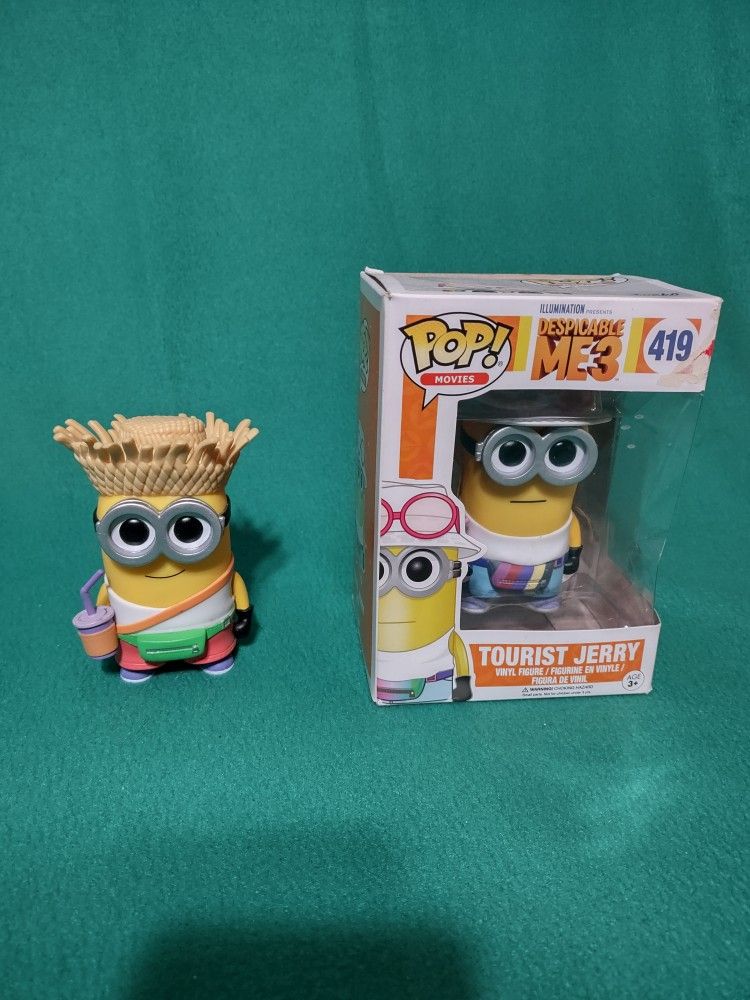 Funko Pop Minions Despicable Me 3 Tourist Dave And Jerry