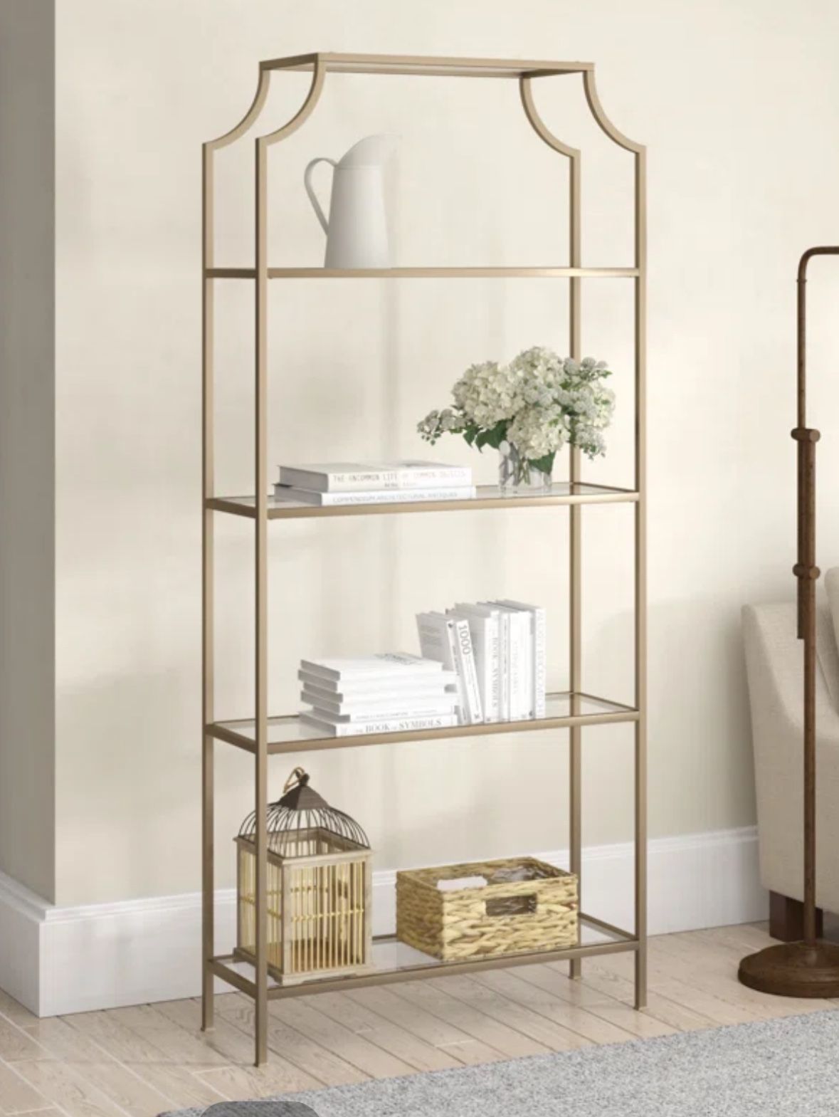 5 Tier Bookshelf, Metal Book Shelf