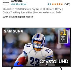 SAMSUNG DU8000 Series Crystal UHD 50-Inch 4K TV