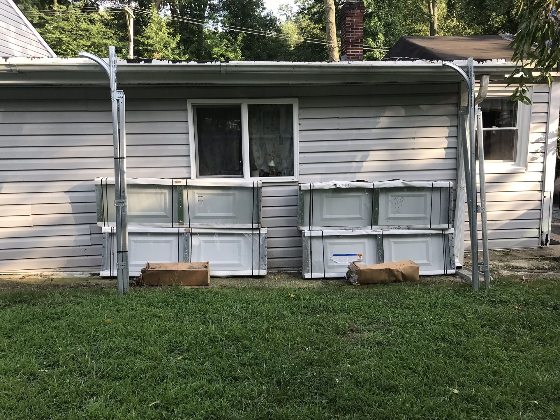 2 garage doors