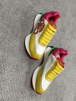 Alexander McQueen Colorful Sneakers with Yellow New no box. I have size 8 And 9 Unisex
