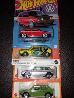Hotwheels Volkswagen COLF 1976 VOLKSWAGEN A(SET) OF (4) CAR'S FOR $ 20 DOLLARS