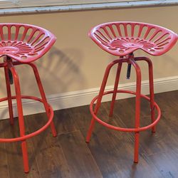Red Tractor Chair stools Make And Offer 