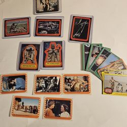 1977 STAR WARS STICKERS (11) BONUS 7 CARDS