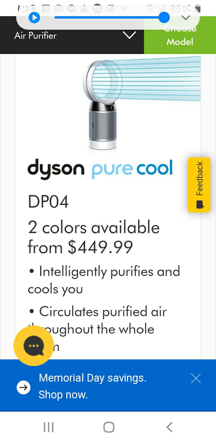 Dyson air purifier