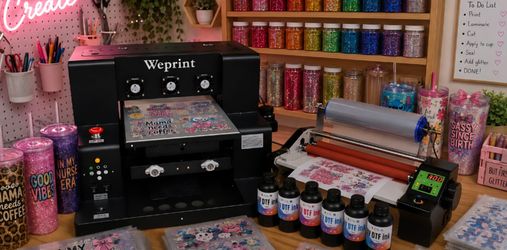 A3 UVDTF Printer, Laminator, Ink and supplies