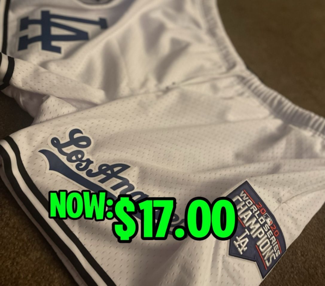 Los Angeles Dodgers Basketball Shorts 2020 World Champion 