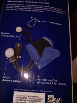 Walgreens Manual Inflate Blood Pressure Kit