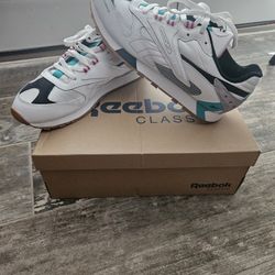 Men's Reebok Classic 90s White/teal/blk/grey/pink Size 13