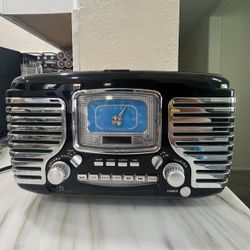 Crosley Vintage Corsair Tabletop - AM/FM with CD Player and Dual Alarm Clock