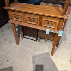 Three Drawer Narrow Console Table