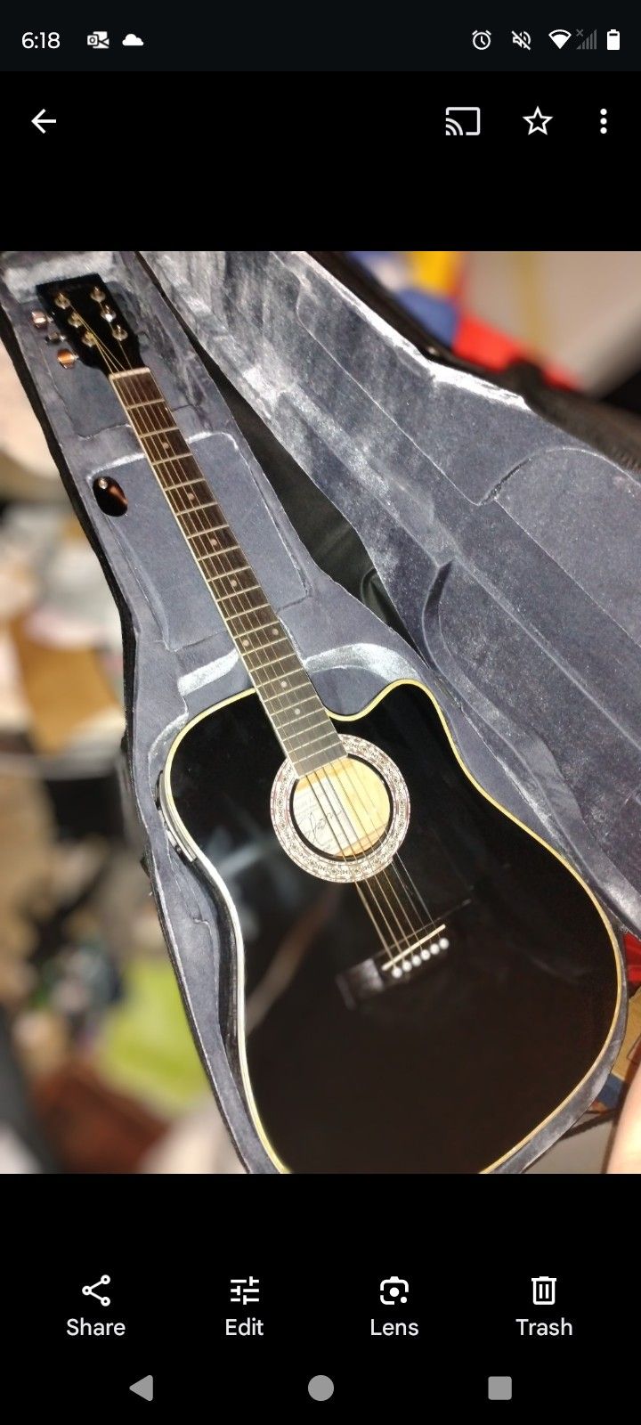 Esteban American Legacy Acoustic Electric Guitar Black