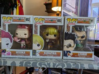 Hunter X Hunter Funko Pop Bundle Hisoka Kurapika Leorio Anime