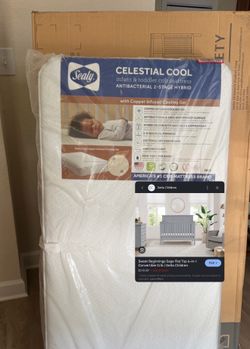 Grey crib and free mattress