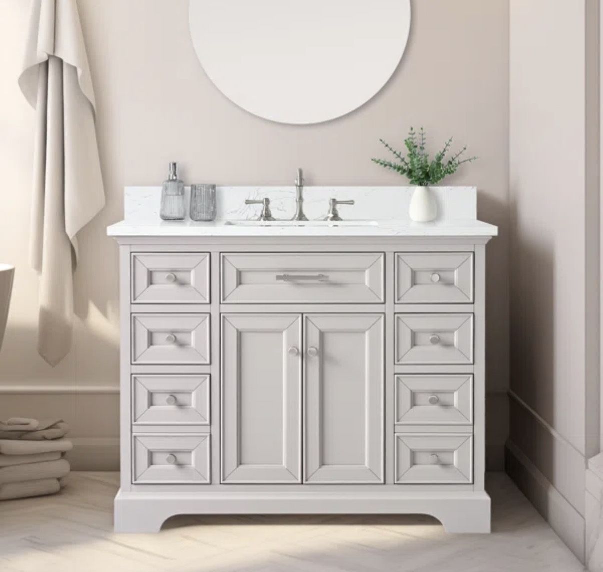 42” Bathroom Vanity - New “Open Box” - $1350 Retail - Top Included - Single Bowl - Delivery Available