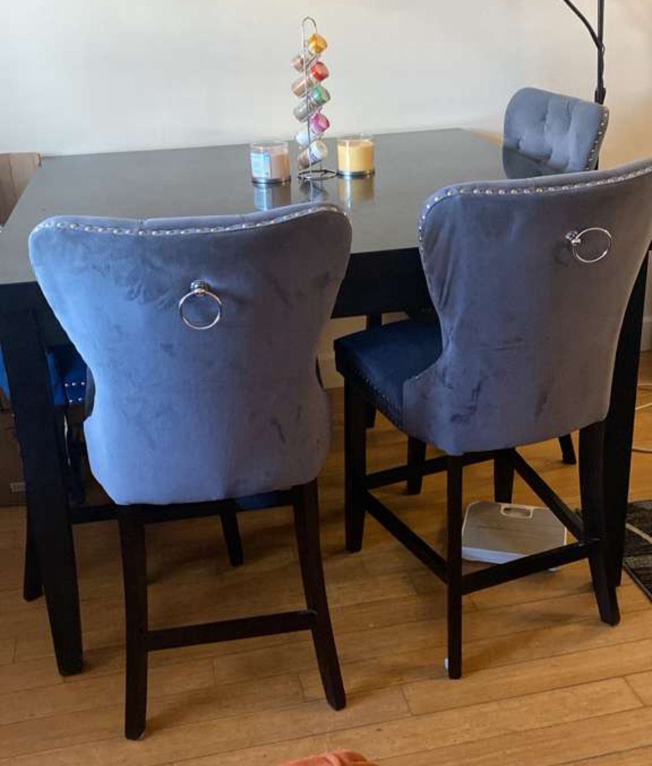 Marble Dining Table 6 Chairs 