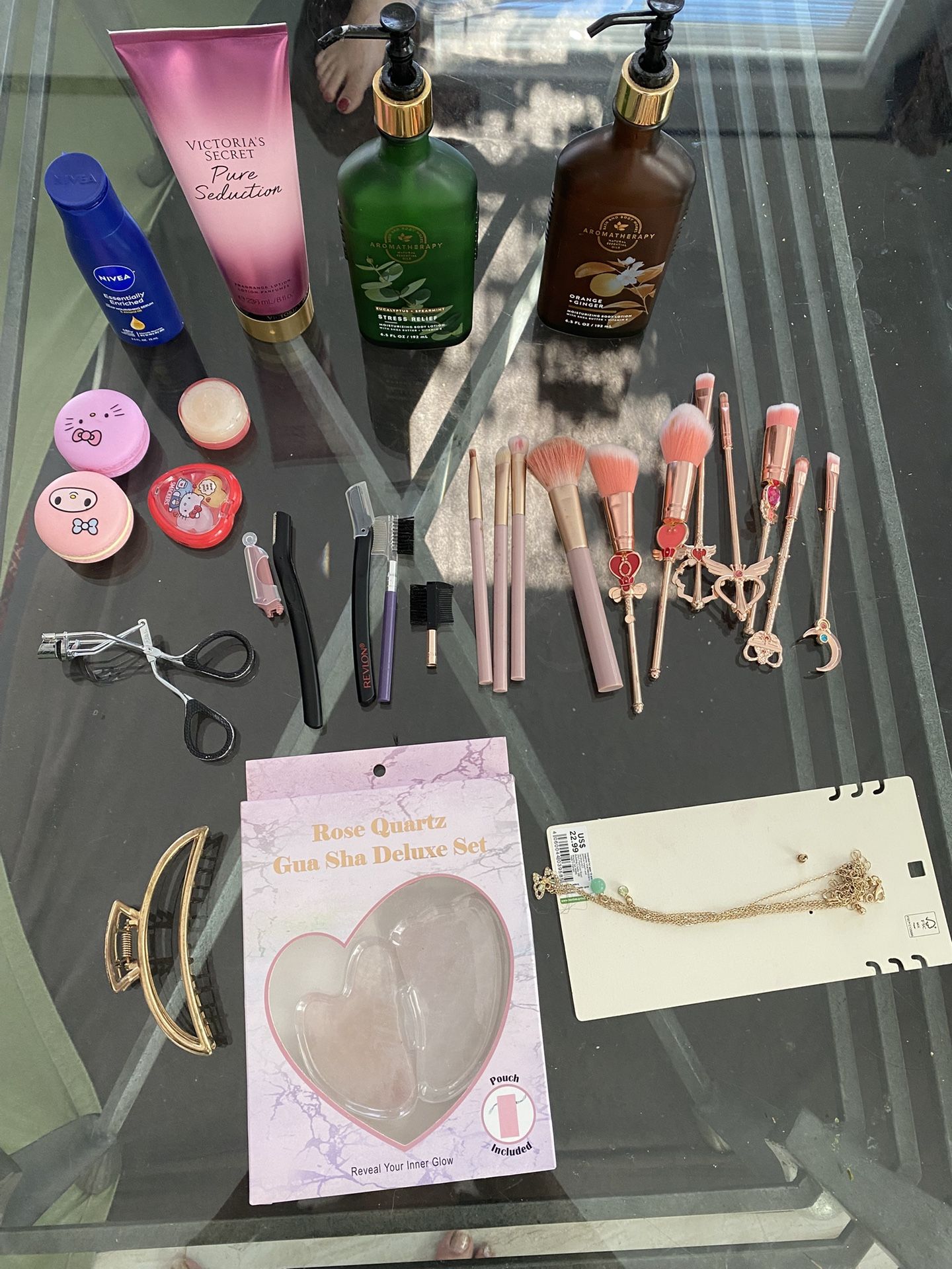 Lotion And Makeup Brush