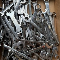 Mechanics Wrench Lot Over 50 Pieces Mixed Brands Different Sizes Large Variety