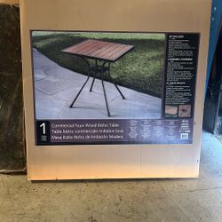 Commercial Faux Wood Bistro Table