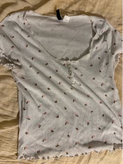 White Floral Top