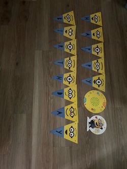 Despicable Me Minions Add-An-Age Jumbo Letter Banner Kit