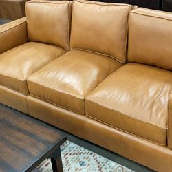 Brand New Butter Soft Leather Sofa