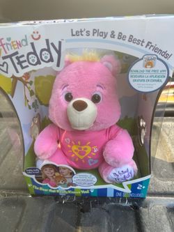My Friend Teddy interactive pink plush smart bear