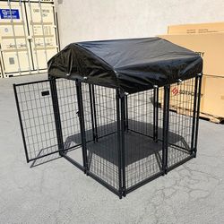 (New) $170 Heavy Duty Dog Kennel Crate with Cover Pet Playpen 4x4x4.5ft