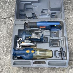 Ryobi 18v tools and case