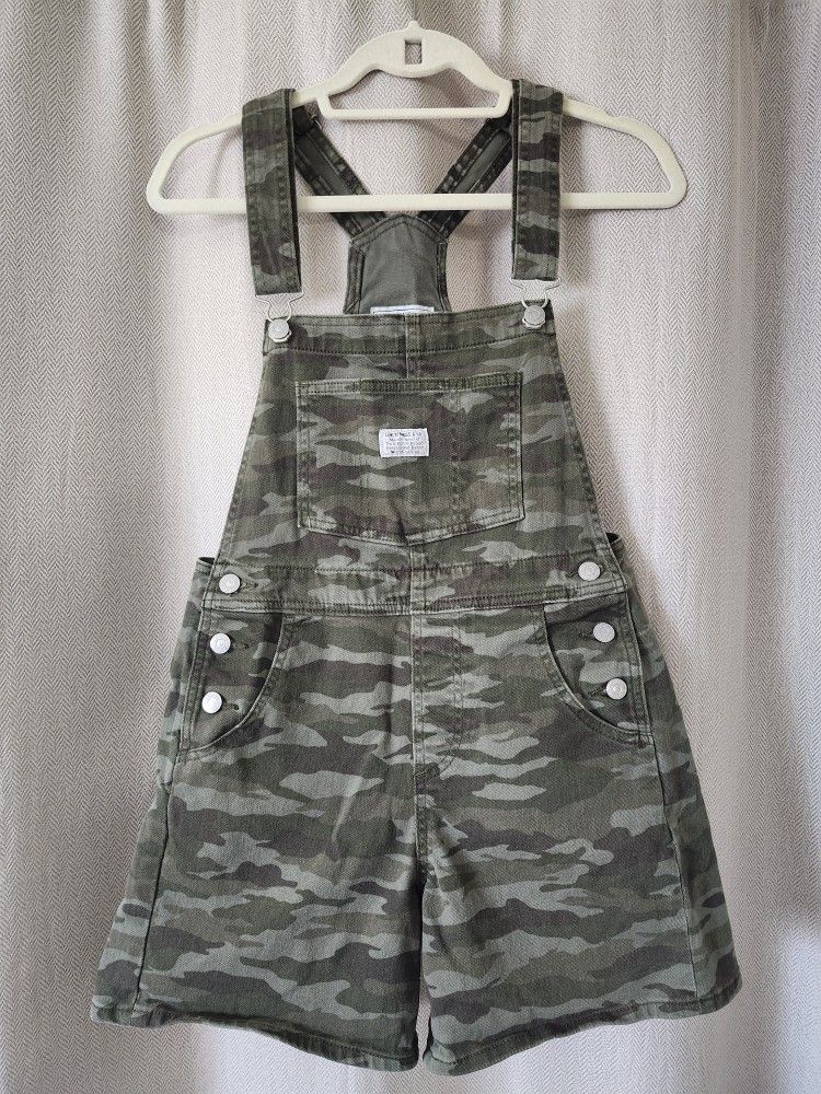Levi Strauss Two Horse Brand Overalls, Green Camo
