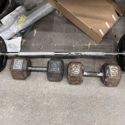 50 Pound Dumbbells