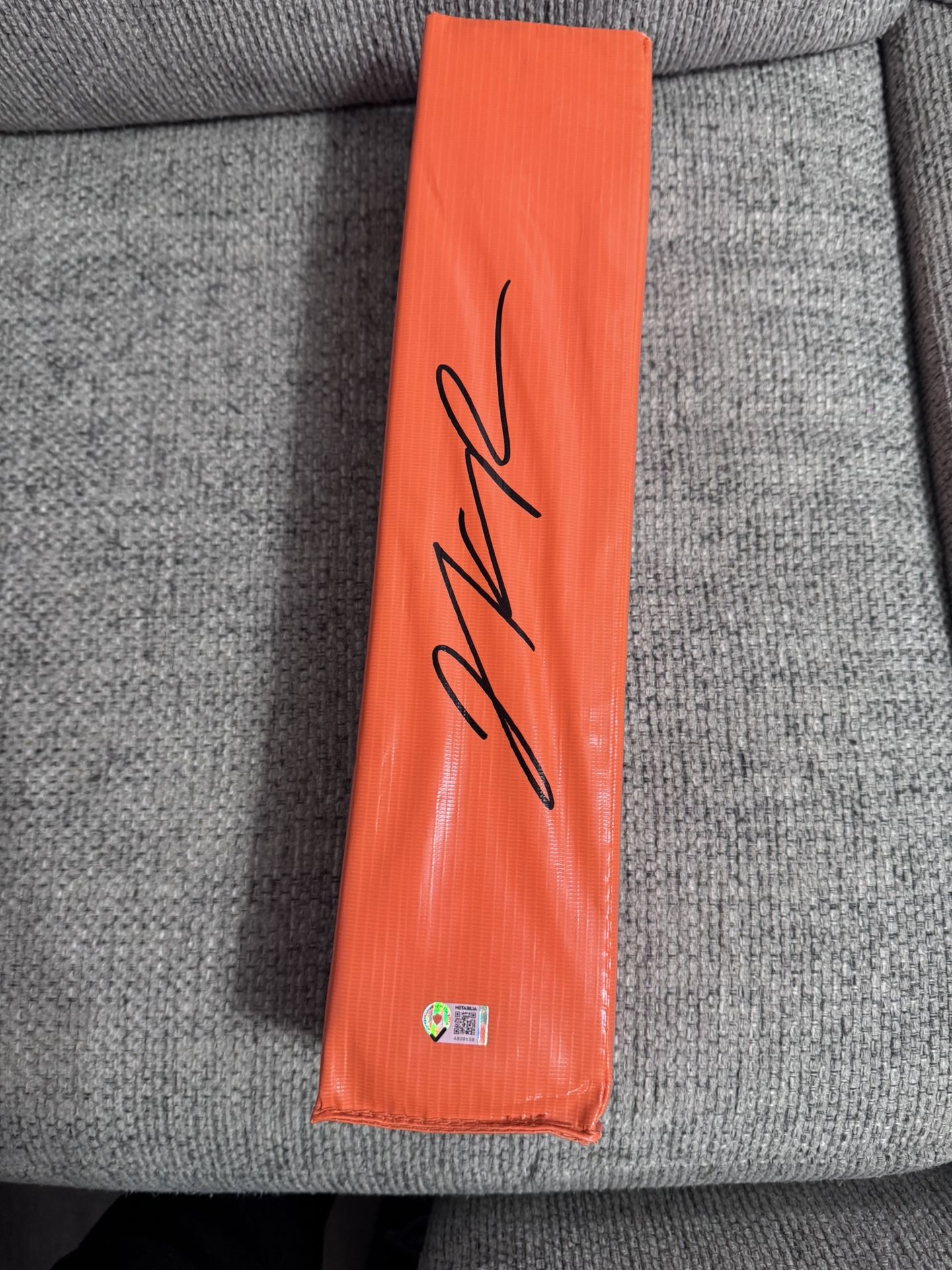 Jaylen Royals Signed Autograph End Zone Pylon - Metabilia COA - KC Chiefs