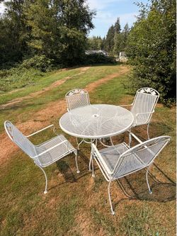 Wrought iron patio furniture