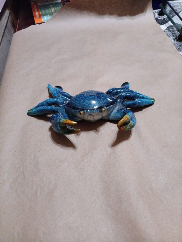 Beach Combers Blue Shell Crab Resin