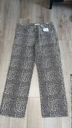 Jeans Leopard Print Denim