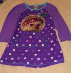 Long Sleeve Pajama Dress Size 4/5