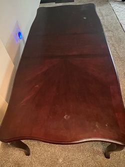 Large Cherry Wood Extendable Dining Table