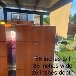 Really Nice Wood Dresser Or Office Cabinet 