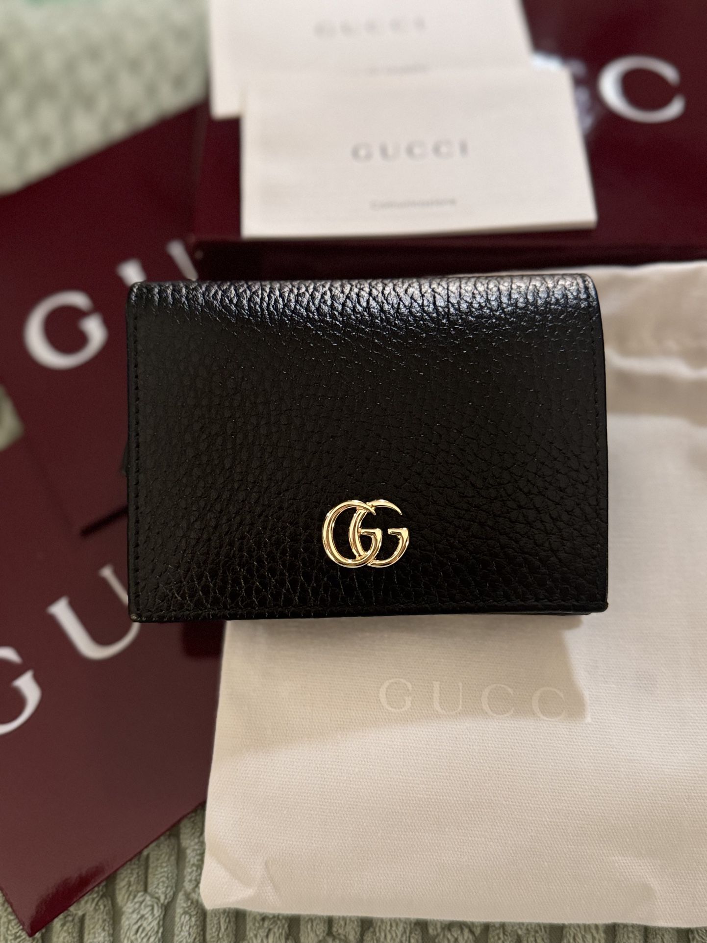 GG Marmont card case wallet (Made in Italy)