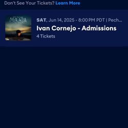 Ivan Cornejo SD tickets