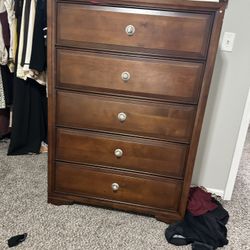Dresser - Wood With Mirror 