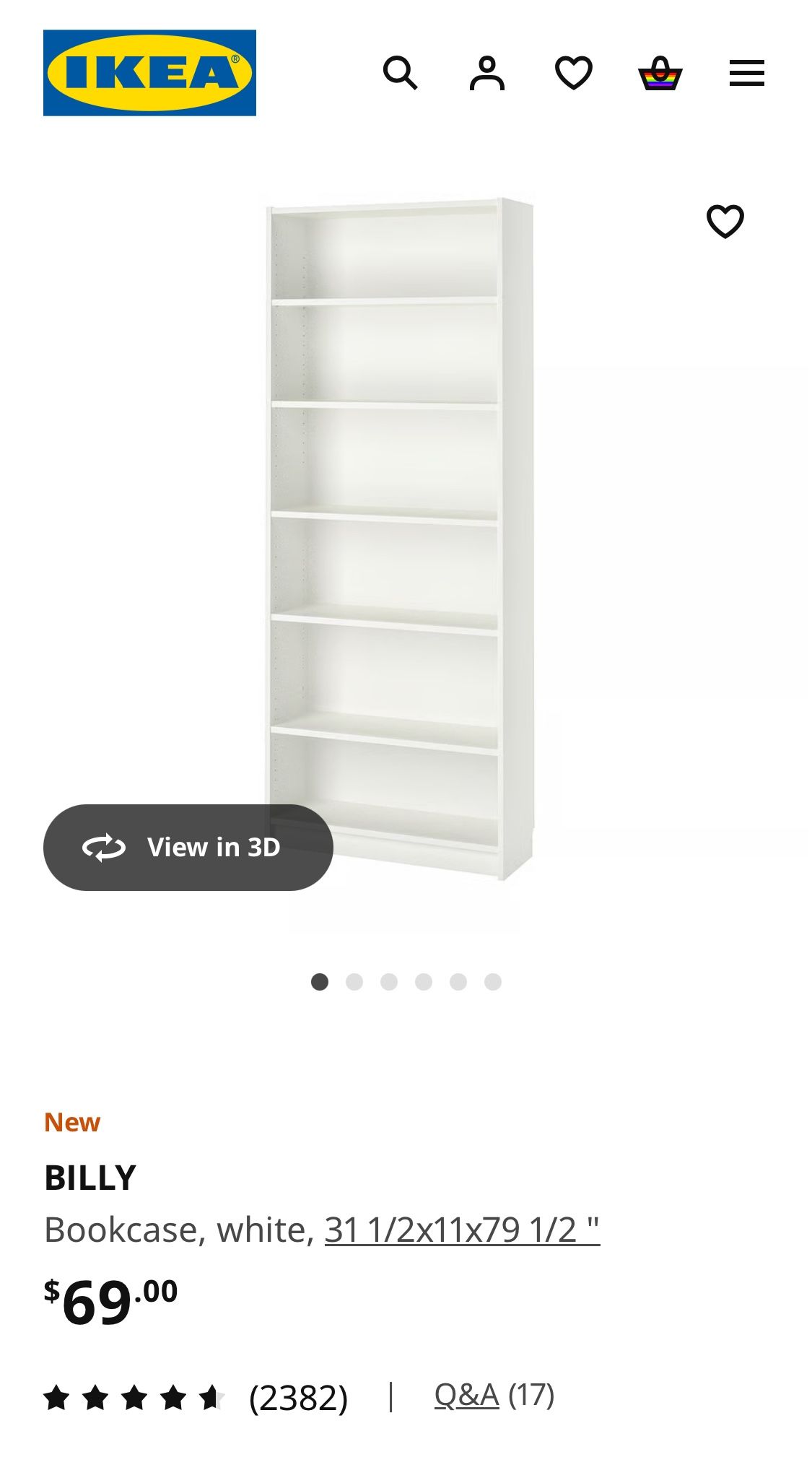 IKEA Billy bookshelf - 1 Built